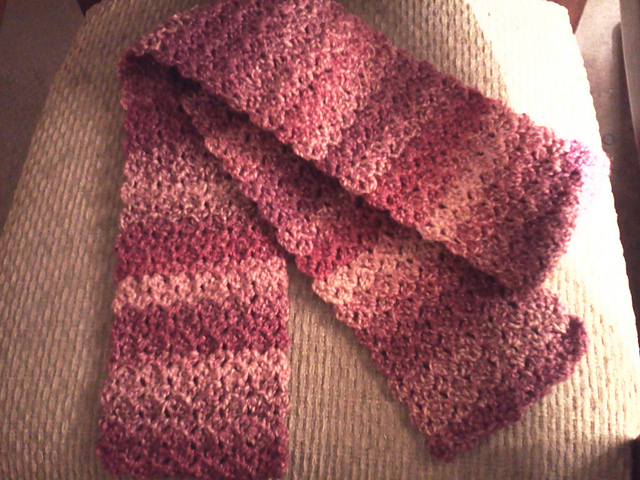 F397  Kudo Scarf E - Crochet