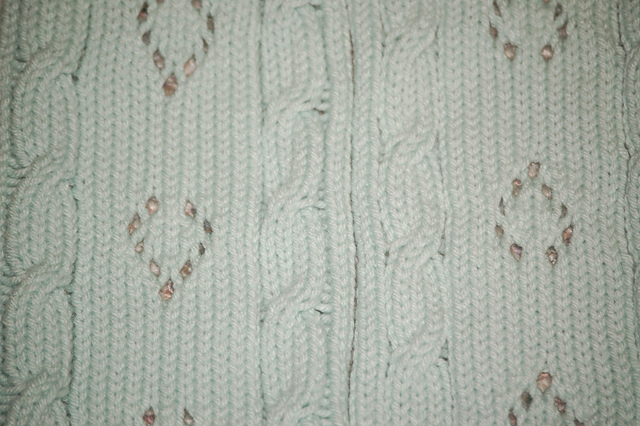 Cables and Lace Afghan