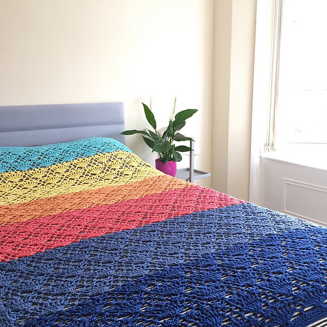 Sunrise Lace Blanket