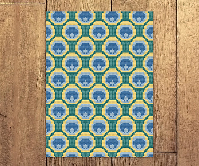 Peacock c2c blanket