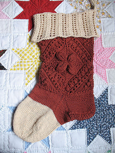 Counterpane and Lace Stocking