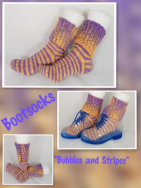 Bootsocks Bubbles and Stripes