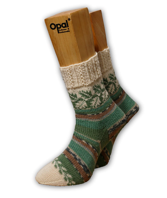 Socken Blaetterwald