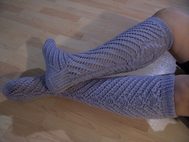 Cabled Knee-Highs 