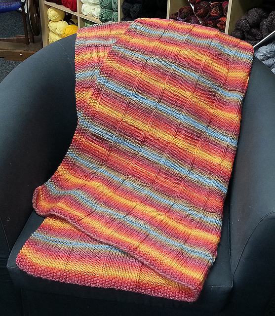 Ravelry Basket Weave Blanket pattern by Pat Blair Designs