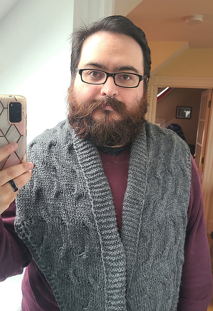 Shawl Collar Scarf