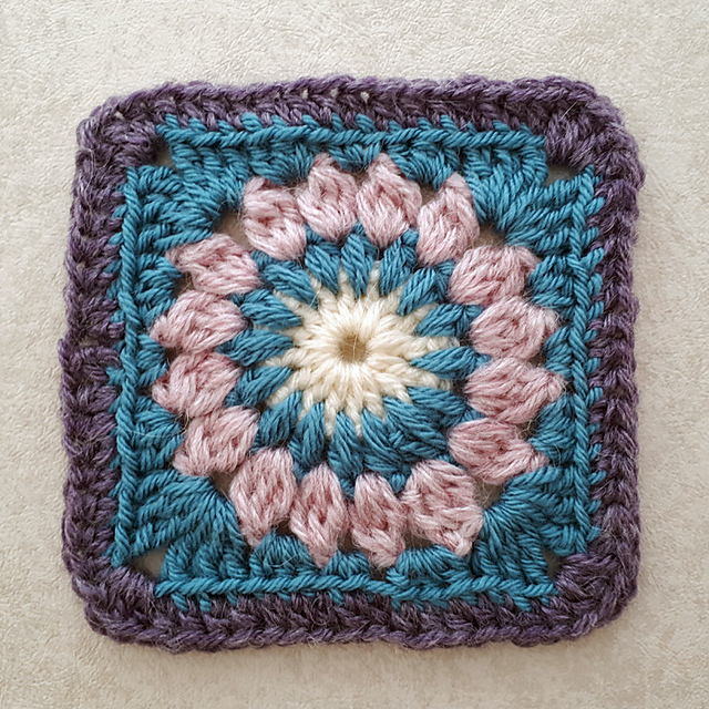 Tea Rose Granny Square