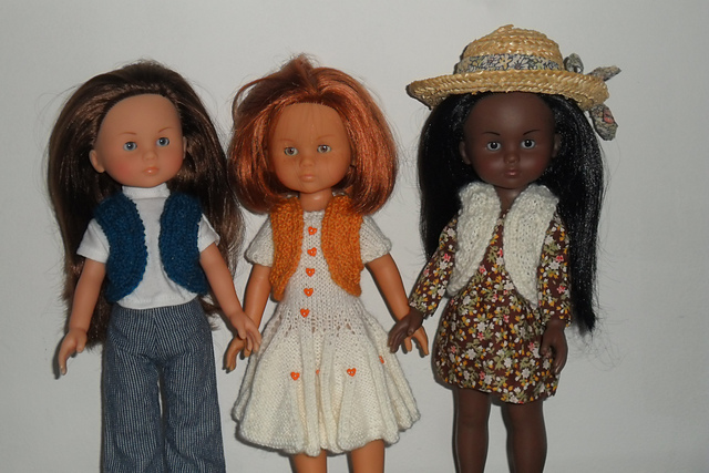 Gilet for 13 inch dolls