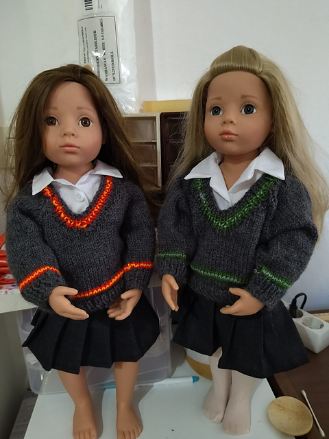 Hogwarts doll sweater