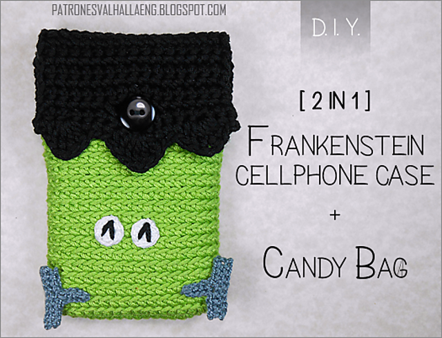 Frankenstein Phone Case + Candy Bag