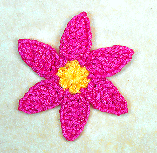 Six Petal Flower (size:medium)