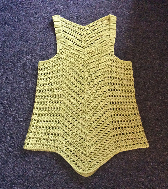 Shaped strappy vest
