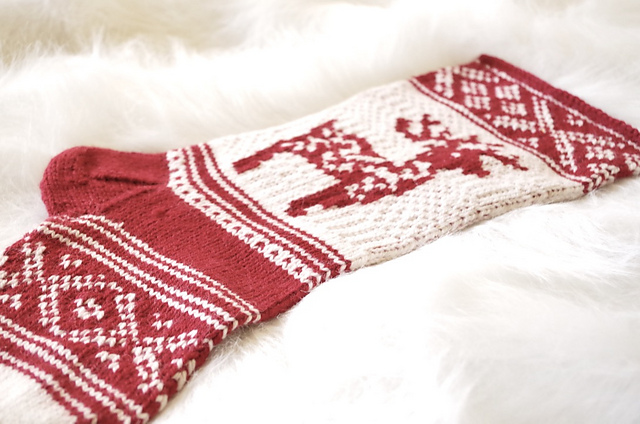 Christmas Deer Stocking