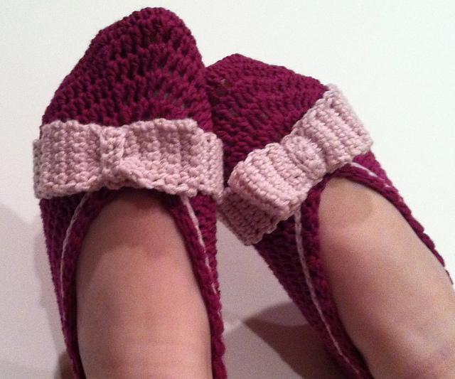 Women's Bow Slippers 12-055