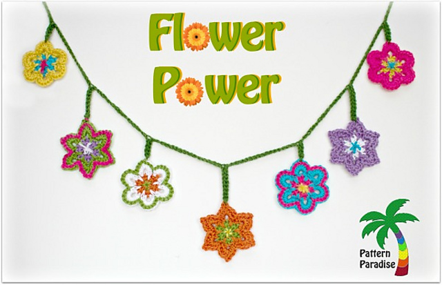 Flower Power Applique Motif 15-180