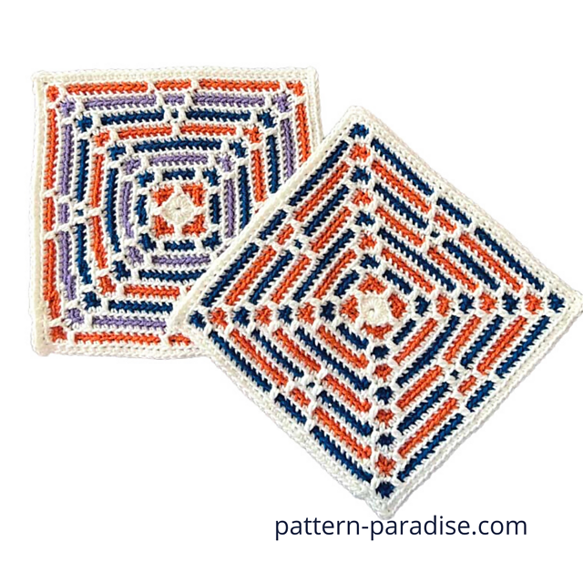 Acapulco 12" Crochet Square