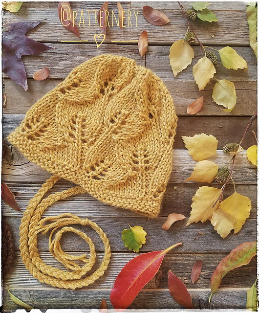 Fall Leaf Lace Bonnet