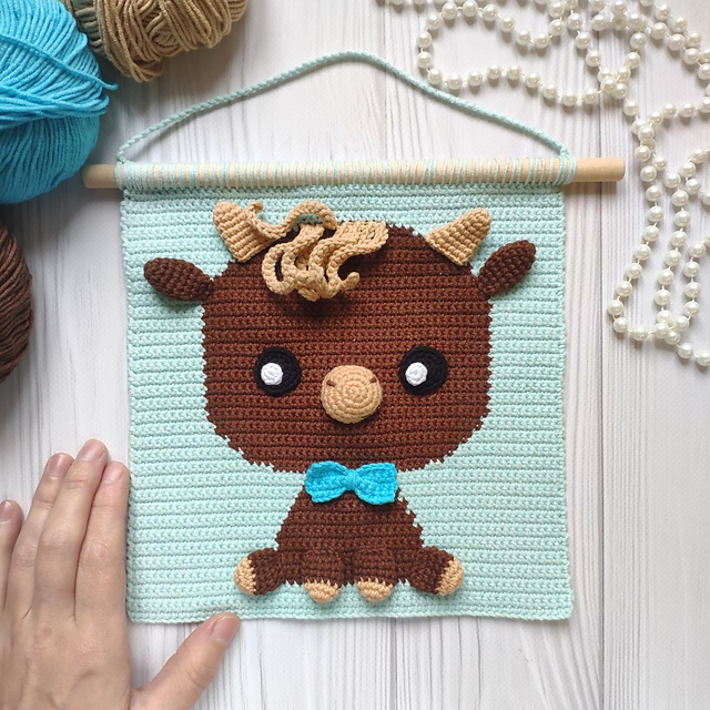 Wall Hanging Bull