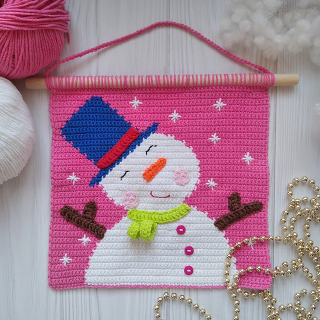 Wall Hanging Snowman