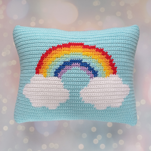 Rainbow pillow