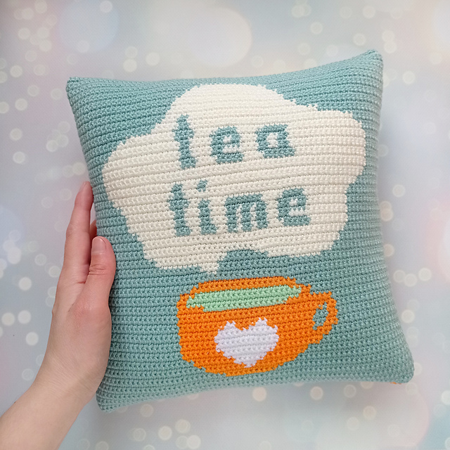 Tea time pillow