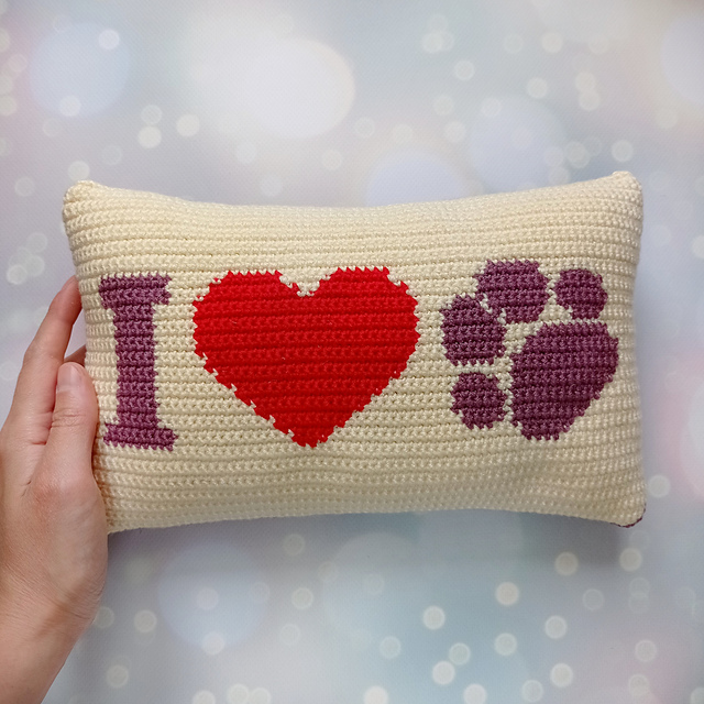 I Love Animals Pillow