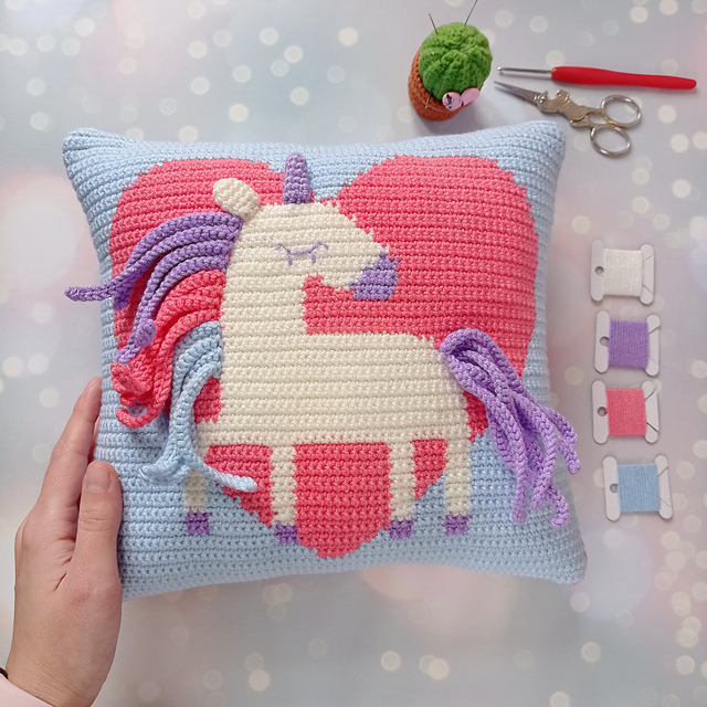 Cute unicorn pillow