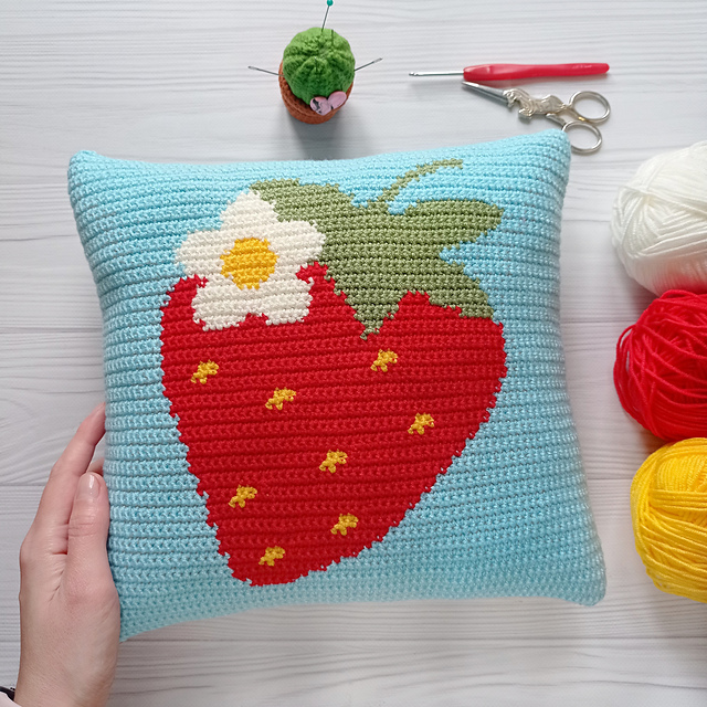 Strawberry pillow