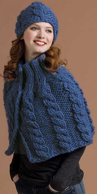 CABLED CAPELET & HAT