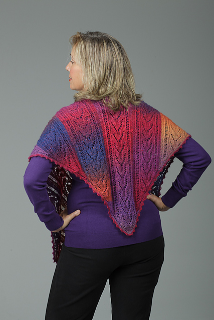 Lace V-Shawl