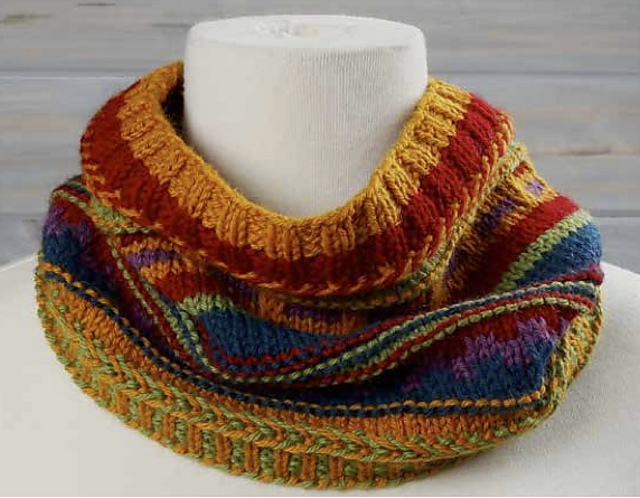 Seriously Sassy Stripes Cowl