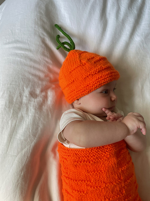 Carrot Cocoon and Hat