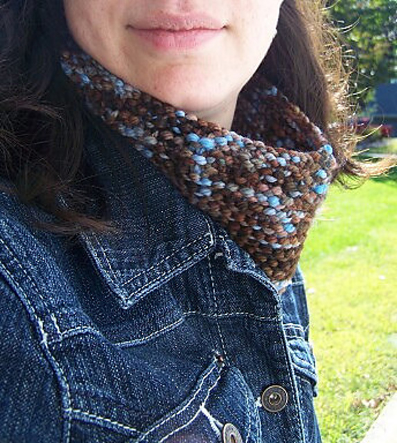 Garter Stitch Neck Sock