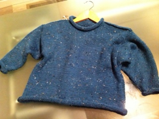 Simple Sweater with Shoulder Seam Detail