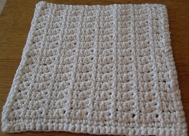 Single Crochet Dishcloth