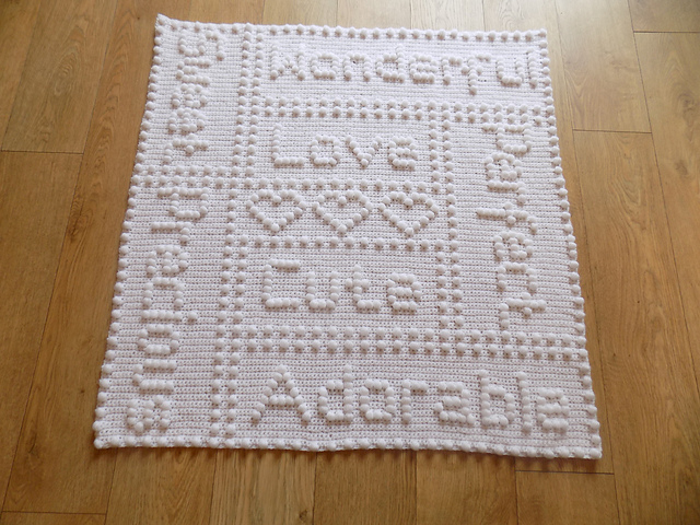 Precious Words One - Piece Baby Blanket