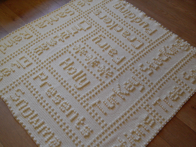 Christmas Words One-Piece Lap Blanket