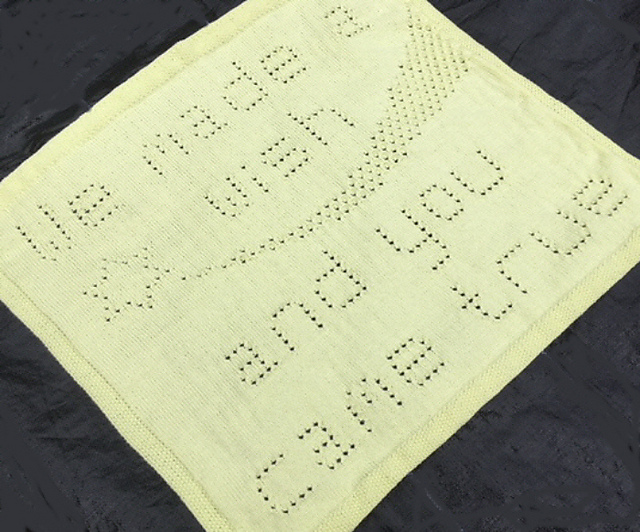 We made a Wish Baby Blanket