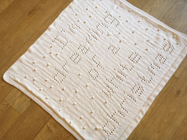 White Christmas Baby Blanket