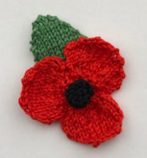 Knitted Remembrance Poppy