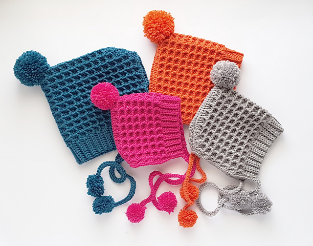 Waffle Pixie Bonnet