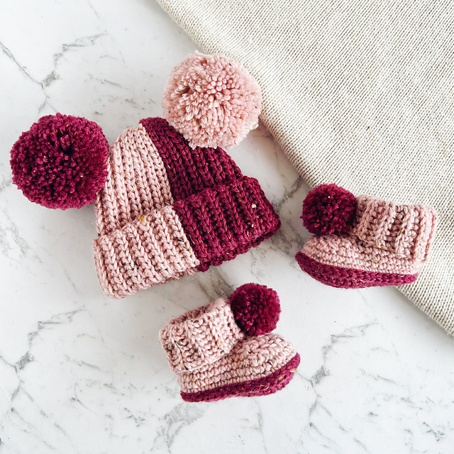 Hayden Booties and Beanie Bundle