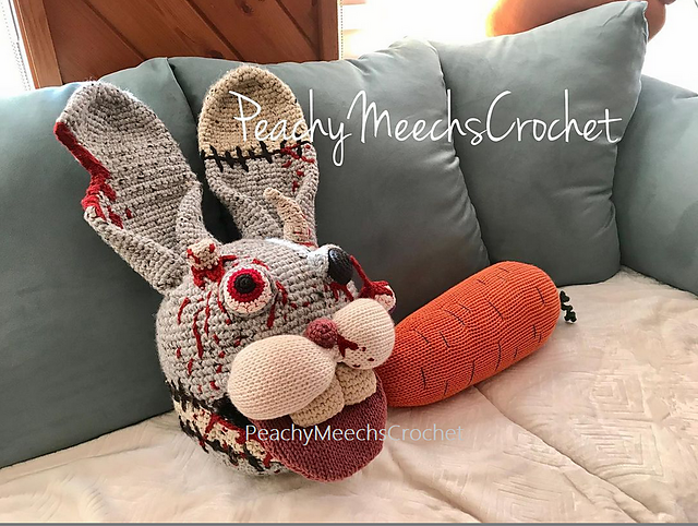 Ravelry: Zombie Bunny Head pattern by Peachy Meechs Crochet