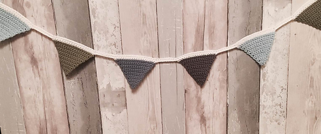 Crochet bunting