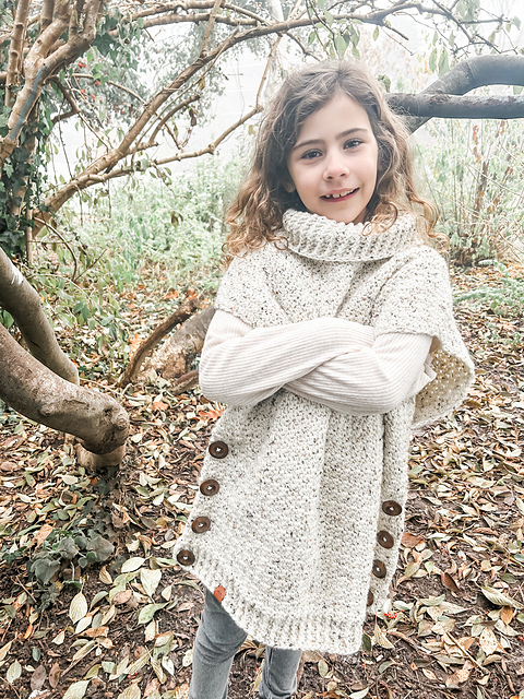 Winter walks poncho