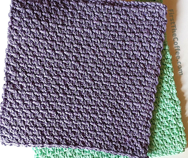 Moss Stitch Dishcloth