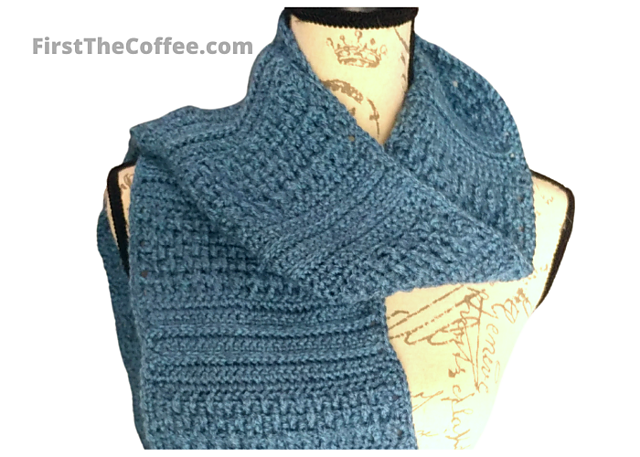 Textured Teal Scarf