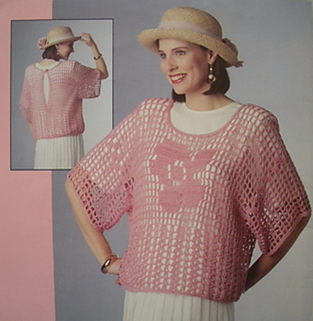 Rose Filet Pullover