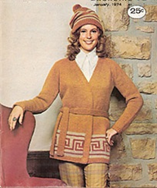 Wrap Around Coat Sweater and Cap