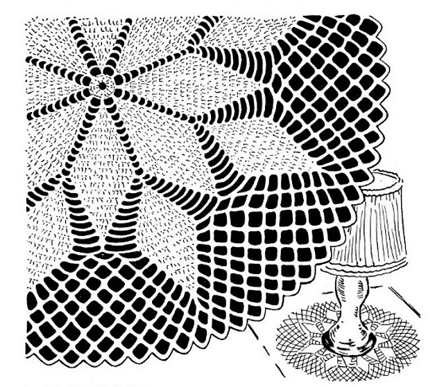 Double Diamond Doily